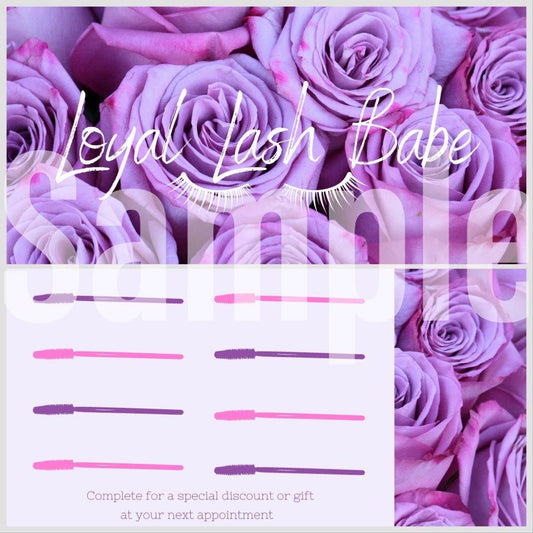 Lash Extension Loyalty Cards — Give Them Roses 💐